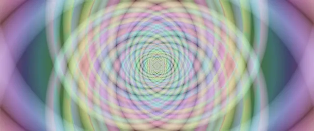 2.39:1 Anamorphic 60fps Neon Tunnel Screensaver Ethereal Rainbow Hexagon Vortex VJ Content