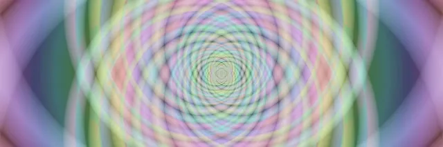 3:1 Panoramic 60fps Neon Tunnel Screensaver Shimmering Diamond Fractal Tunnel VJ Loop Neon