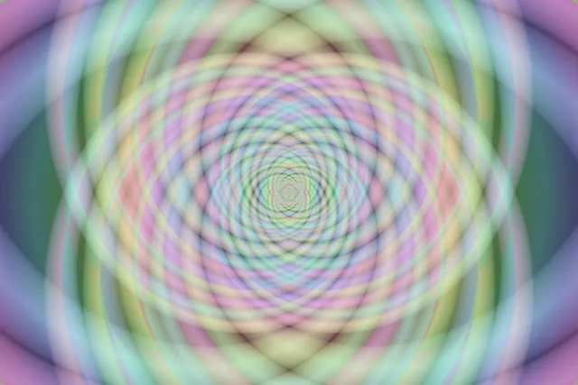 3:2 Standard 60fps Neon Tunnel Screensaver Radiant Pastel Geometric Spiral VJ Clip