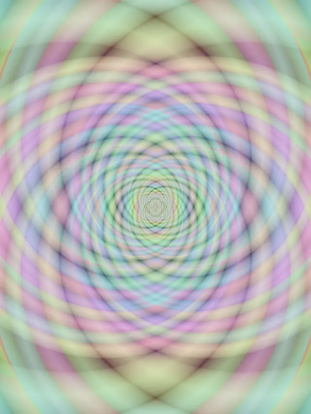 3:4 Vertical 60fps Neon Tunnel Screensaver Celestial Pink Turquoise Spiral Vortex VJ Clip