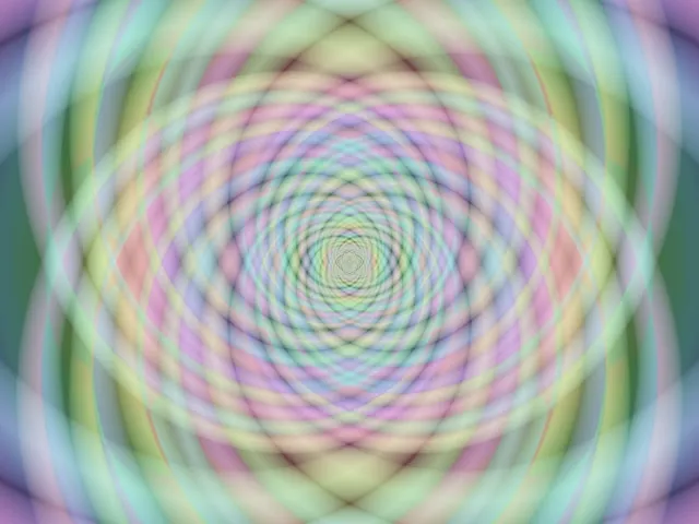 4:3 Classic 60fps Neon Tunnel Screensaver Glowing Pink Green Spiral Tunnel Animation