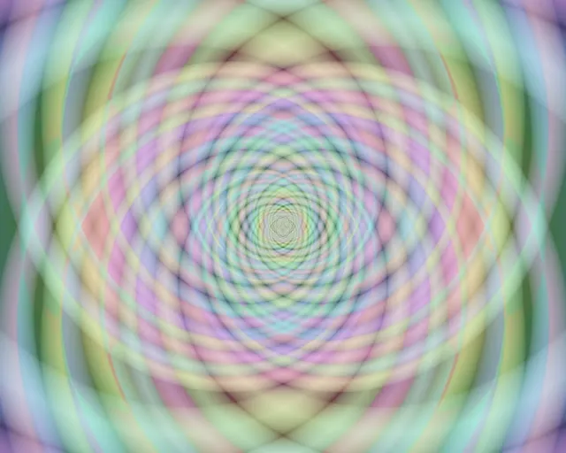 5:4 Extended 60fps Neon Tunnel Screensaver Vibrant Pastel Concentric Diamond Tunnel VJ Animation