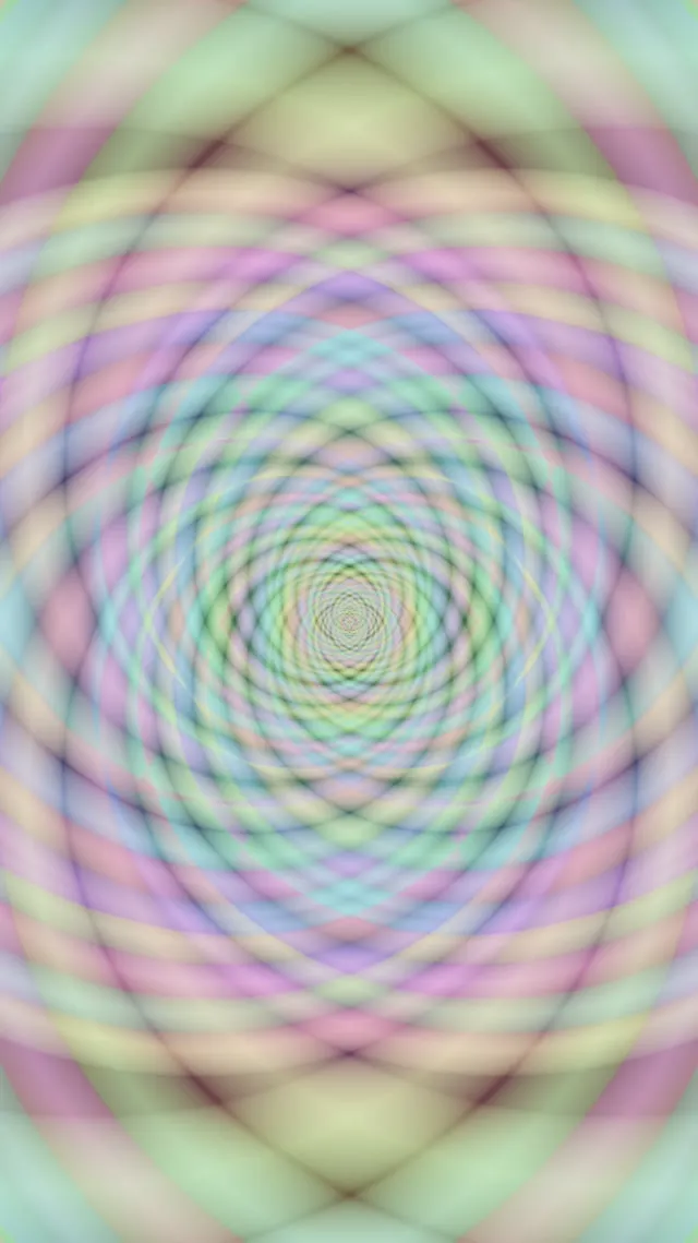 9:16 Reels 60fps Neon Tunnel Screensaver Pulsating Rainbow Hexagon Grid VJ Animation