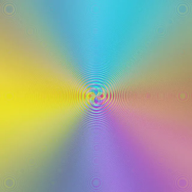 1:1 Square 60fps Screensaver Neon Tunnel Concentric Color Waves VJ Footage