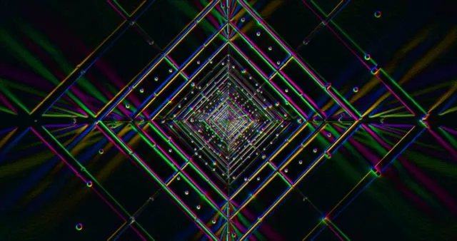 4k uhd 60fps neon tunnel screensaver pc vj loop motion background