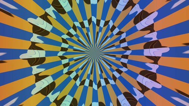 Swirling Blue Orange Neon Tunnel 4k uhd 60fps Screensaver Live Wallpaper