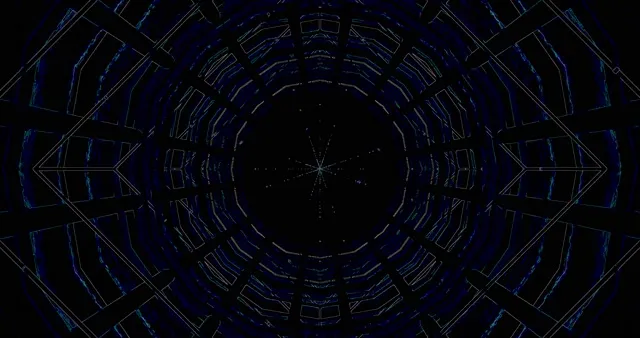Blue Neon Tunnel Screensaver 4k UHD 60fps VJ Loop PC