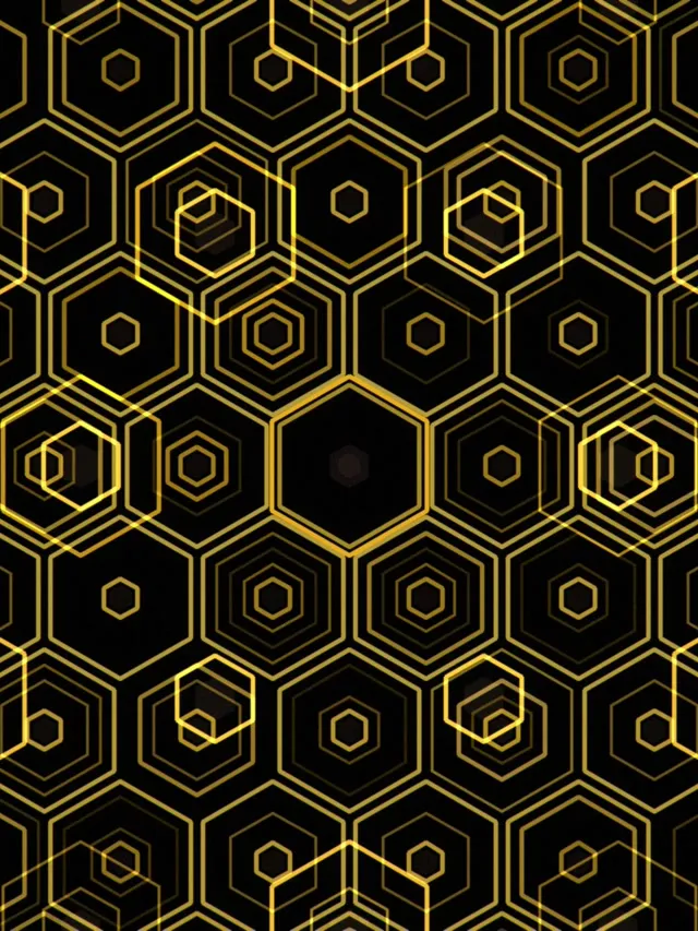 3:4 iPad Portrait 60fps Hexagon Screensaver VJ Animation