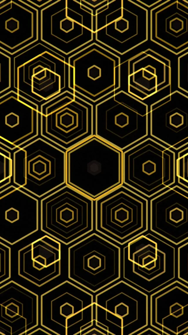 9:16 Reels 60fps Neon Hexagon Screensaver Motion Background