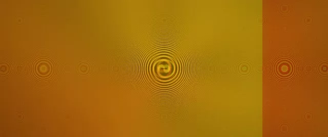 2.39:1 Cinemascope 60FPS Yellow-Orange Spiral Vortex | VJ Neon Screensaver