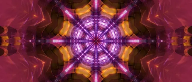 21:9 Ultrawide 60fps screensaver neon tunnel pink mandala vj loop hypnotic