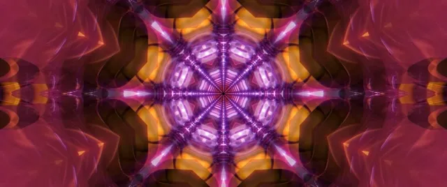 2.39:1 Cinemascope 60fps screensaver neon tunnel pink glow vj animation