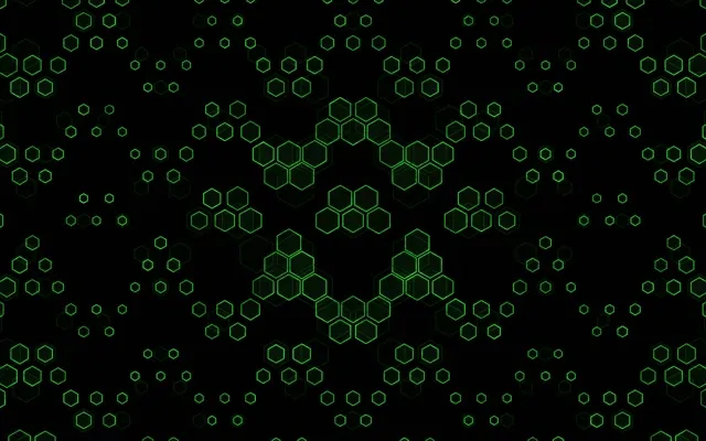 16:10 MacBook 60fps Neon Tunnel Screensaver Background for Edits Green Shapes