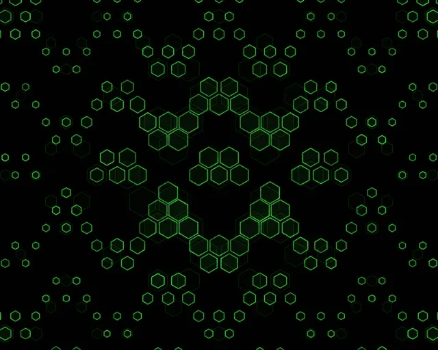 5:4 Industrial 60fps Neon Tunnel Screensaver VJ Animation Tech Green Pattern