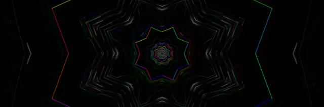 neon tunnel 3:1 triple wide 60fps screensaver cosmic vortex motion background