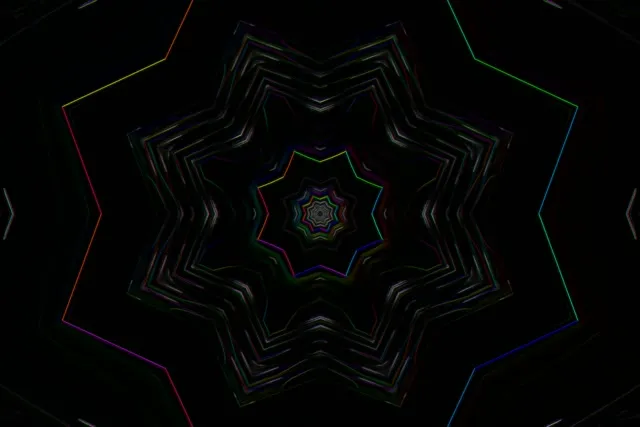 neon tunnel 3:2 surface 60fps screensaver glowing mandala motion background