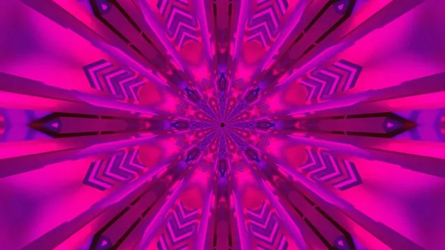 4K UHD 60fps screensaver neon tunnel live wallpaper magenta vortex