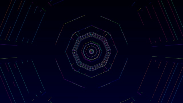Neon tunnel 4k uhd 60fps vj loop