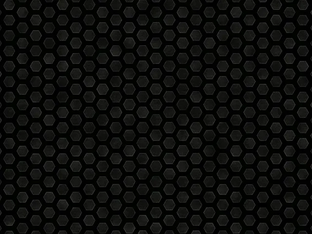 4:3 Classic 60FPS Black Hexagon Grid Screensaver VJ Animation Background