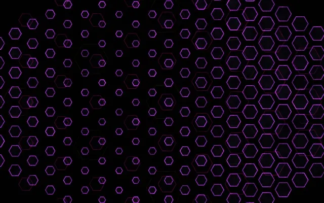 16:10 MacBook 60FPS Screensaver Neon Tunnel Motion Background Purple Hexagons