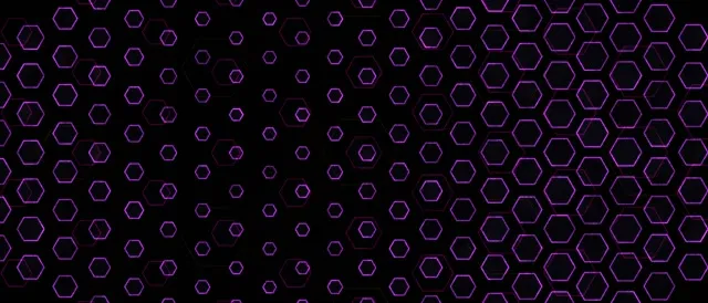 21:9 Ultrawide 60FPS Screensaver Neon Tunnel VJ Animation Purple Hexagon Background