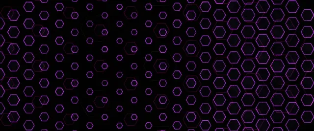 2.39:1 Cinemascope 60FPS Screensaver Neon Tunnel VJ Animation Purple Hexagon