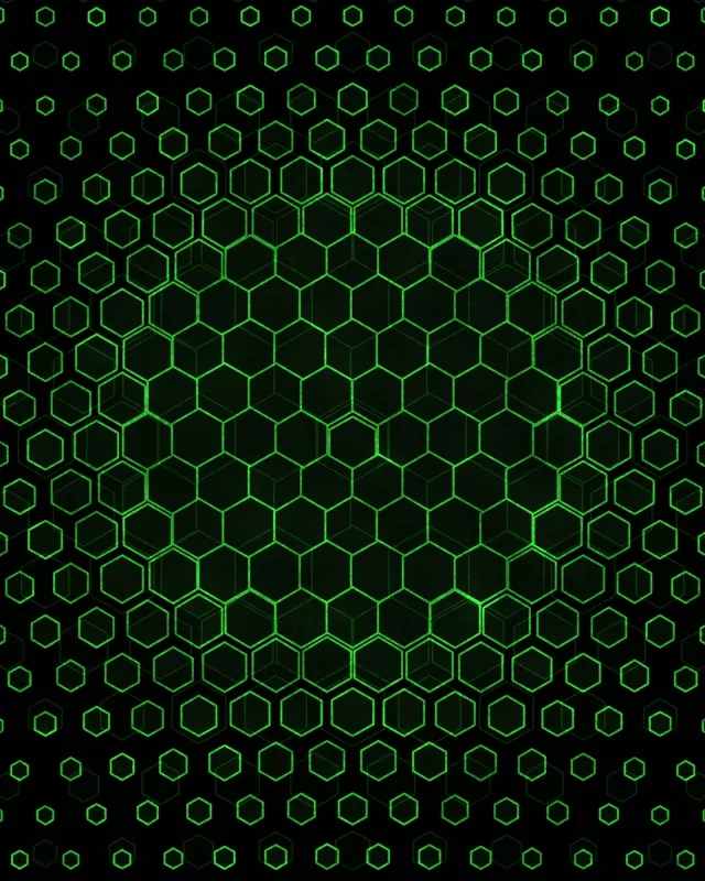 4:5 Instagram 60fps Screensaver Neon Tunnel Motion Background Green Tech Glow