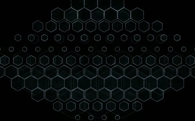 16:10 MacBook 60fps Hexagon Pattern Screensaver - Motion Background VJ Loop