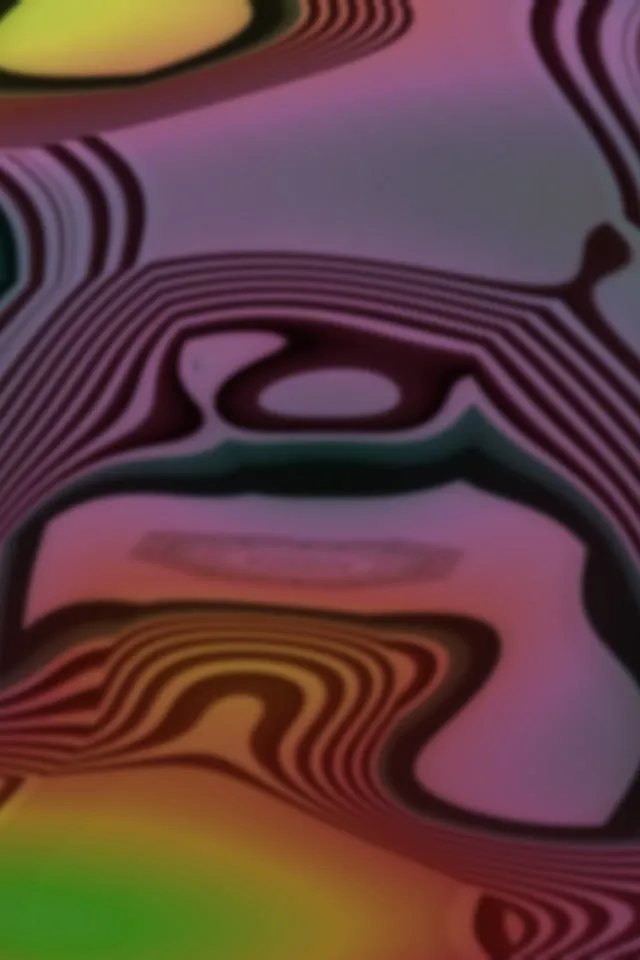 Neon tunnel 2:3 photo portrait 60fps screensaver vj loop crimson gold mandala