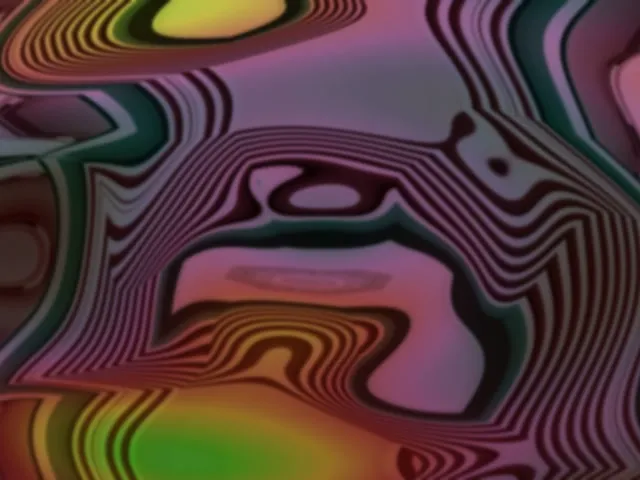 Neon tunnel 4:3 classic 60fps screensaver vj animation red gold distortion