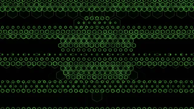 4K UHD 60FPS Hexagon Kaleidoscope Screensaver Windows 11 - Green Neon VJ Loop