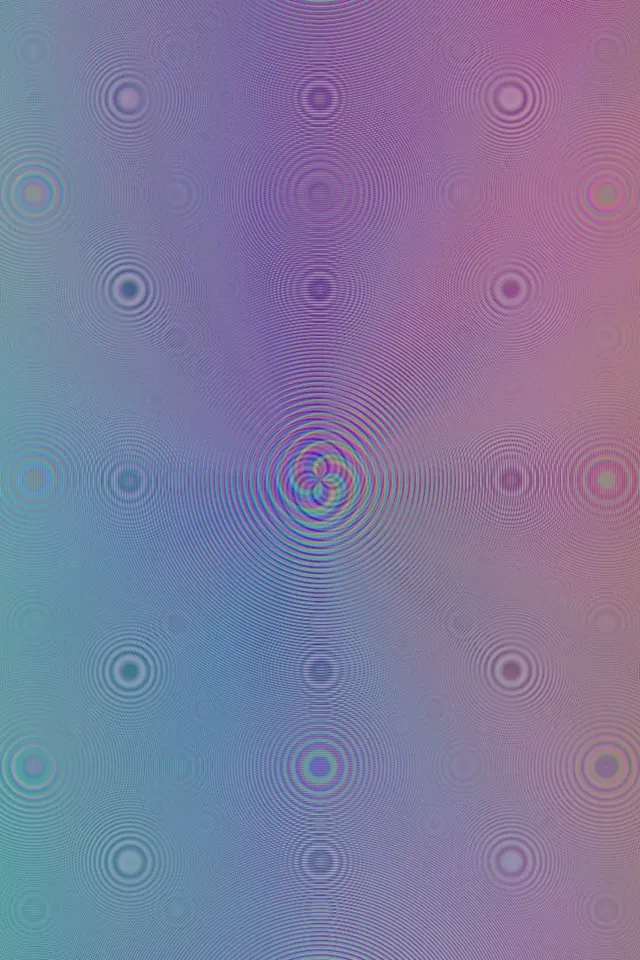 2:3 Photo Portrait | 60fps Screensaver | Flowing Violet Chartreuse Ethereal Rings