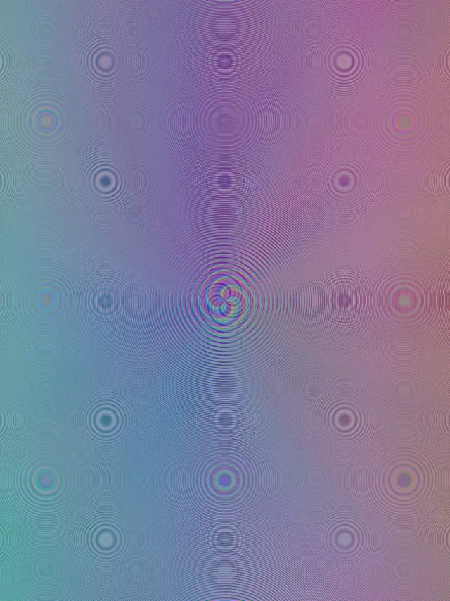 3:4 iPad Portrait | 60fps Screensaver | Rotating Fuchsia Mint Hypnotic Fractals VJ
