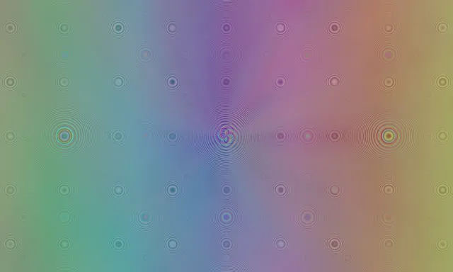 5:3 Wide | 60fps Screensaver | Undulating Dusty Rose Emerald Concentric Circles Loop