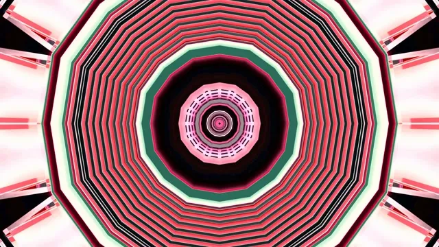 Neon Tunnel Screensaver Pink Green 4k UHD 60fps VJ Loop