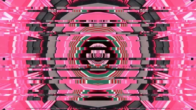 Neon Tunnel Vortex | Pink & Gray Digital VJ Loop 4K Screensaver