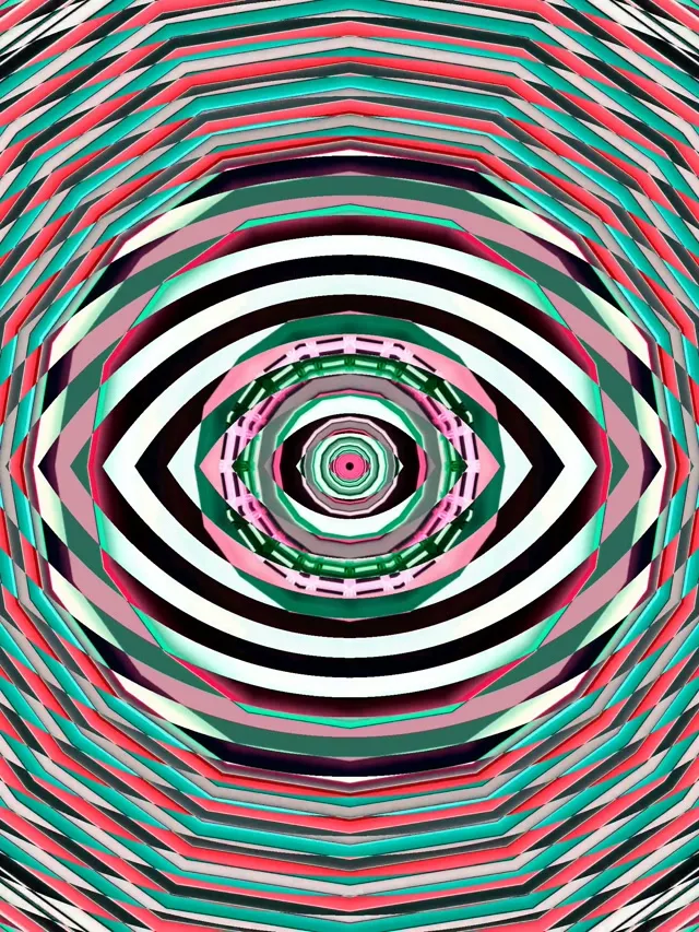 3:4 iPad Portrait 60FPS Screensaver Neon Tunnel VJ Loop Electric Eye Tunnel