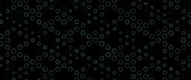 2.39:1 Cinemascope 60fps Screensaver Neon Tunnel VJ Loop Green Hexagons