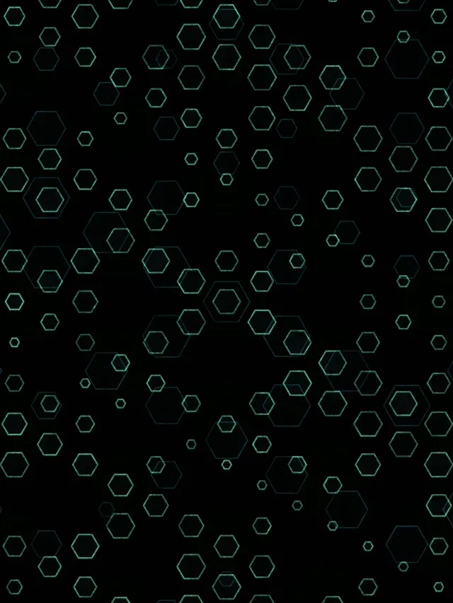3:4 iPad Portrait 60fps Screensaver Neon Tunnel VJ Loop Green Hexagons