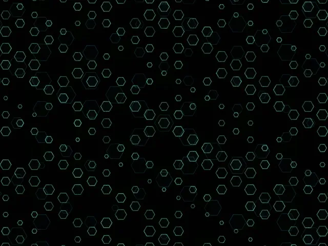 4:3 Classic 60fps Screensaver Neon Tunnel Motion Background Green Hexagons