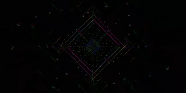Neon Tunnel Vj Loop 2:1 Univisium 60fps Geometric Vortex Screensaver