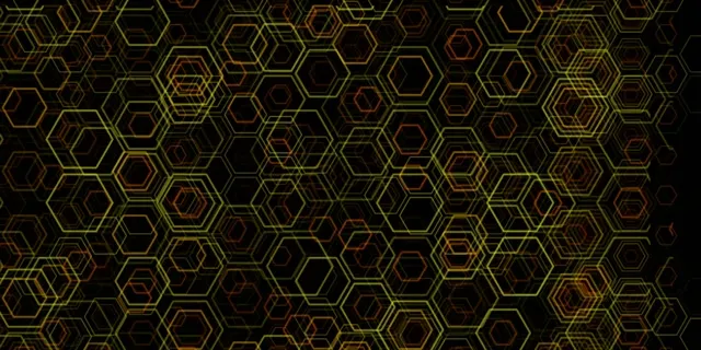 2:1 Univisium 60FPS Layered Hexagon Background Screensaver - Dynamic