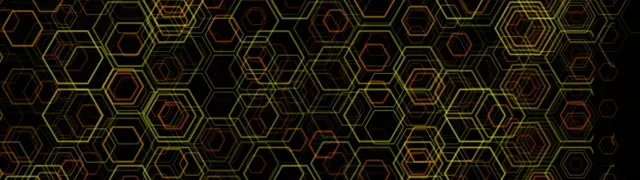 32:9 Super Ultrawide 60FPS Hexagon VJ Loop Screensaver - Abstract Neon