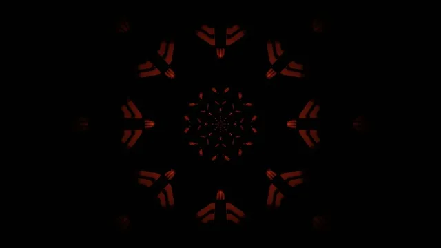 Red Snowflake Neon Tunnel 4k uhd 60fps screensaver pc Vj loop