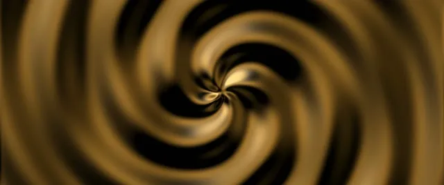 2.39:1 Cinemascope 60FPS Golden Vortex Screensaver - Motion Background VJ