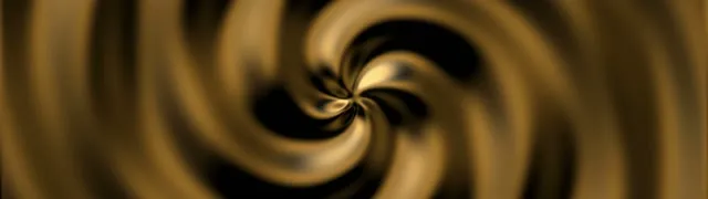 32:9 Super Ultrawide 60FPS Gold Spiral Vortex - VJ Loop Screensaver Background