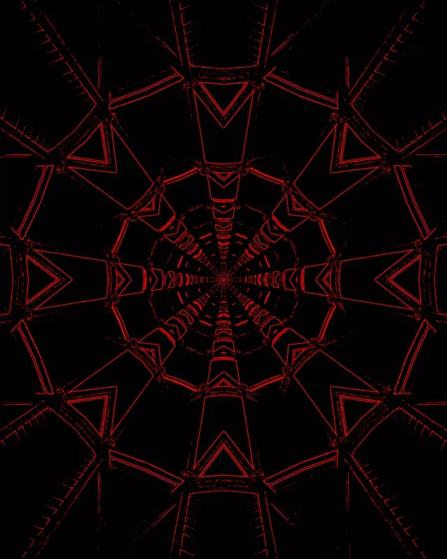 4:5 instagram 60fps neon tunnel red mandala vj animation screensaver