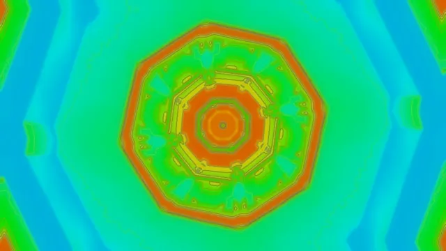 Rainbow Octagon Tunnel | Colorful VJ Loop Screensaver 4K 60fps