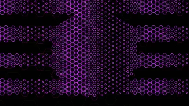 4K UHD 60fps Purple Hexagon Vortex Screensaver Windows 10 VJ Loop