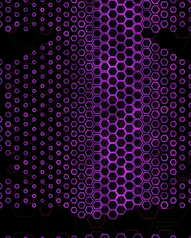 4:5 Instagram | 60fps Neon Purple Hexagon Spiral Screensaver VJ Loop